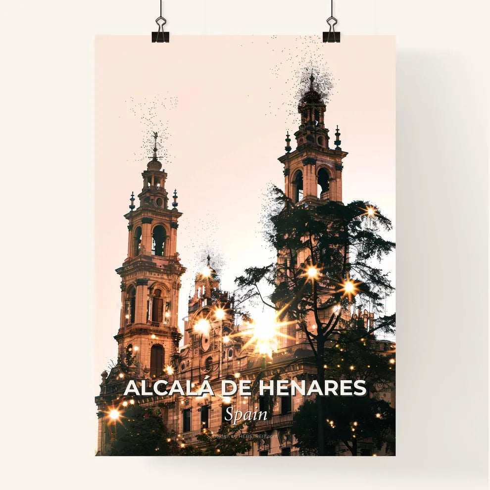 Alcala de Henares Skyline Art Cityscape Poster