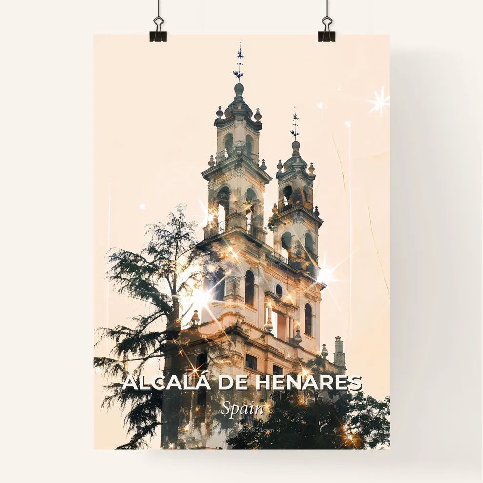 Alcalá de Henares Skyline Panoramic Art Poster Poster