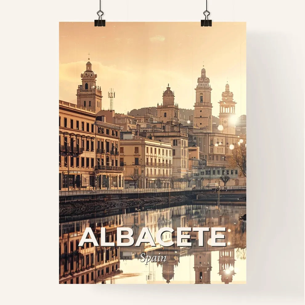 Albacete Artful Fusion: Historic and Modern Elements Poster