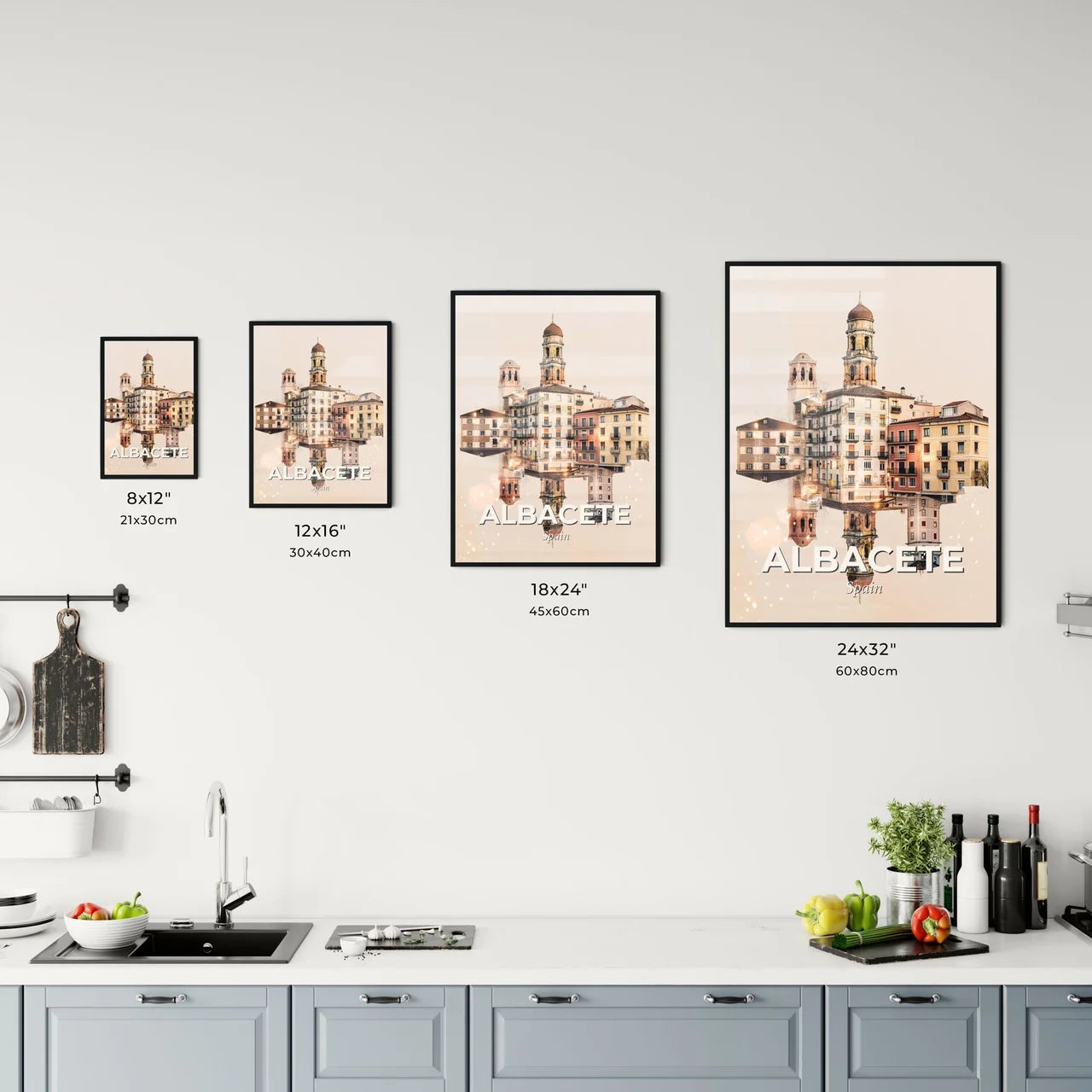 Albacete: Double Exposure City Memories Office Art