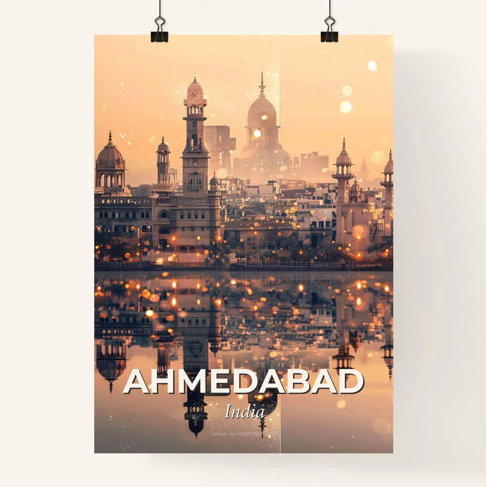 Ahmedabad Skyline Composite Art Poster Poster
