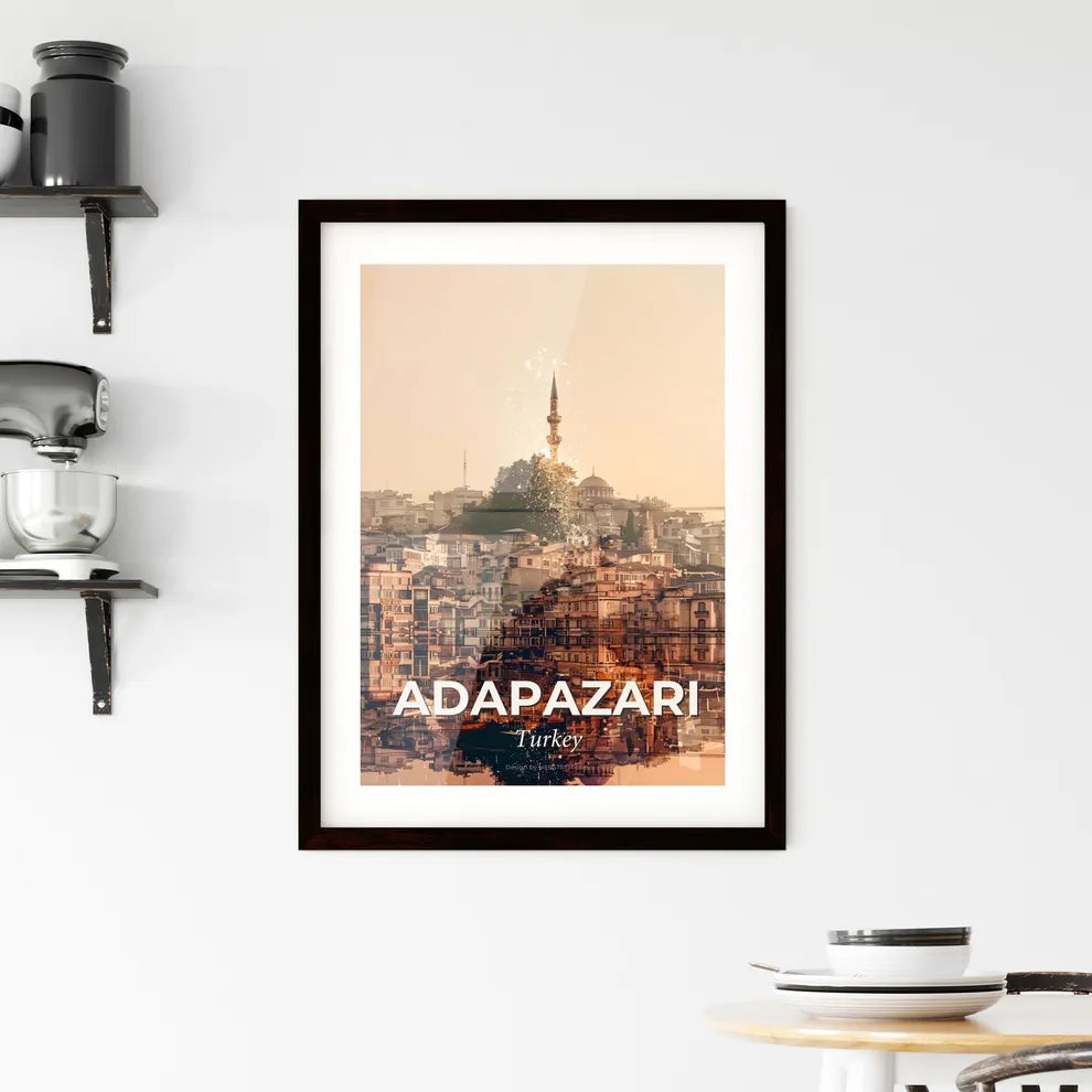 Adapazari Cityscape Architecture Poster Art Framed Print