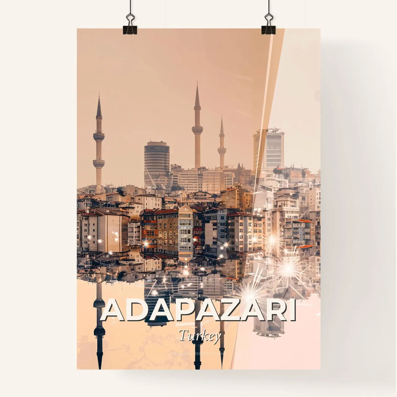 Adapazarı Cityscape: Icons and Vibes Poster Poster