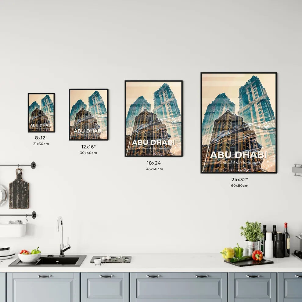 Abu Dhabi City Skyline Art Print Office Art