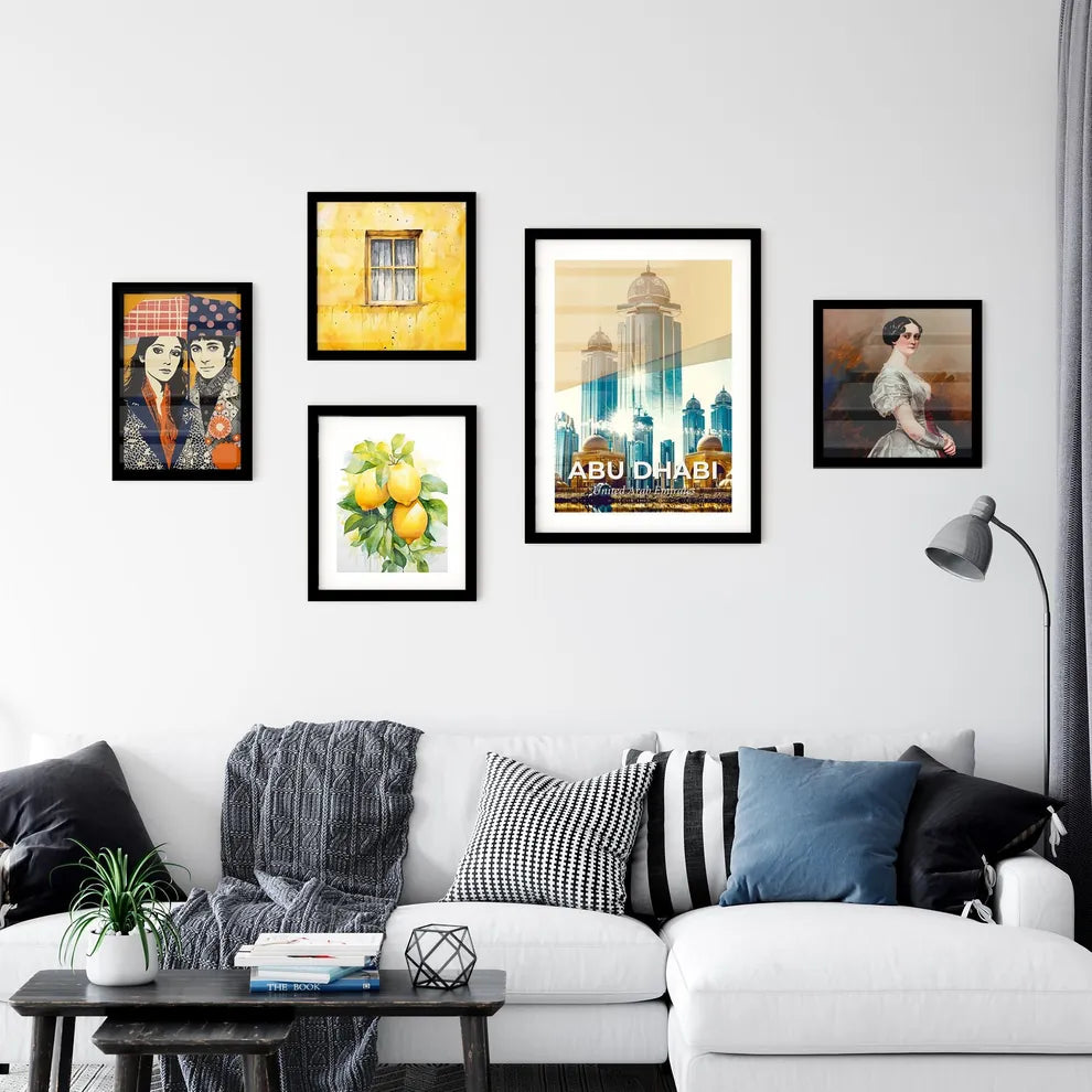 City Skyline Double Exposure Art Wall Art