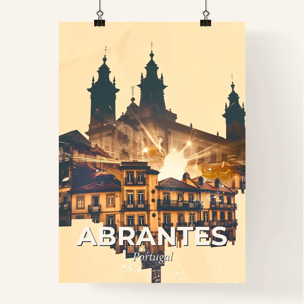 Abrantes: Timeless City Skyline Poster Art Poster