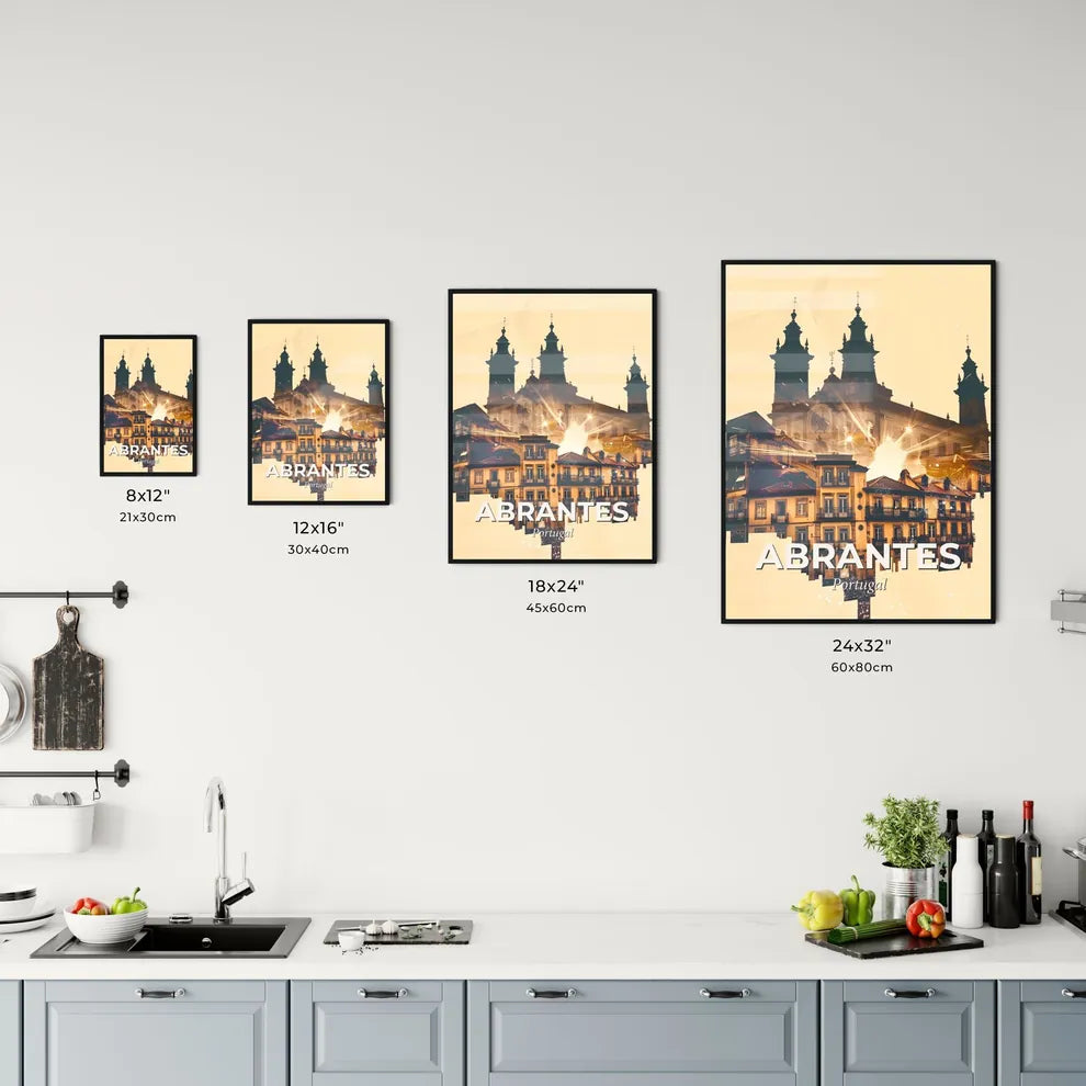 Abrantes: Timeless City Skyline Poster Art Office Art