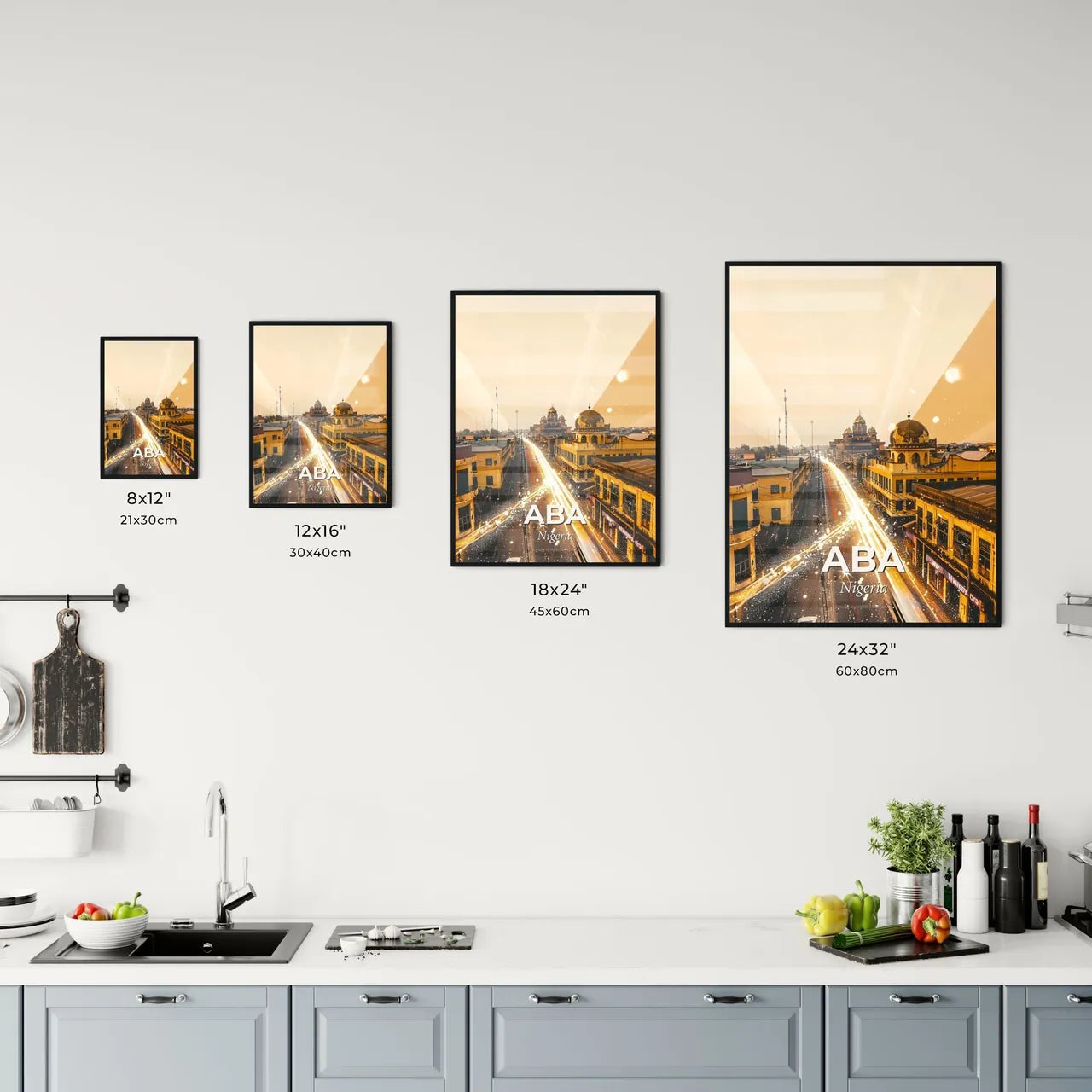 Aba Skyline Double Exposure Composite Art Poster Office Art