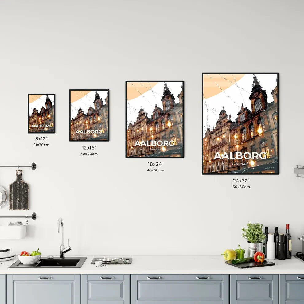 Aalborg Skyline City Composite Art Poster Office Art