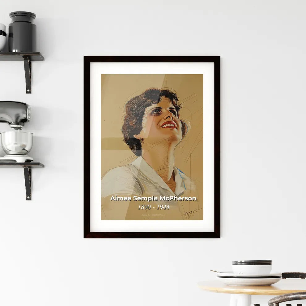 Radiant Aimee Semple McPherson Framed Print
