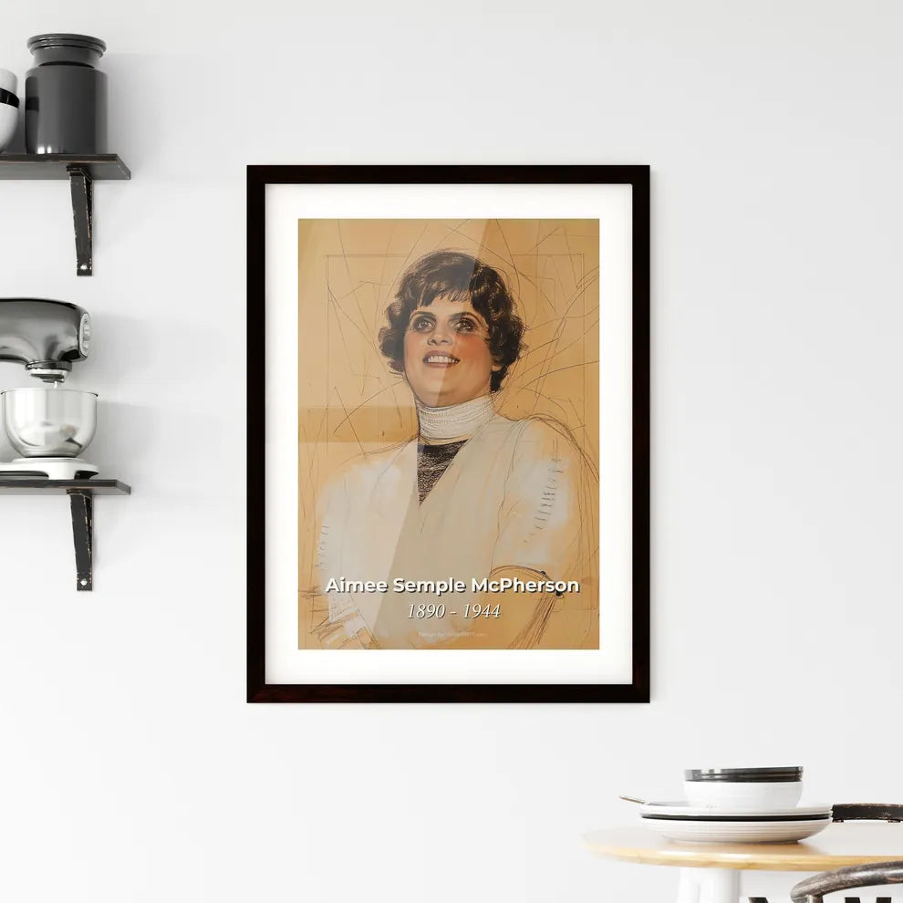 Vibrant Portrait of Aimee Sempl Framed Print