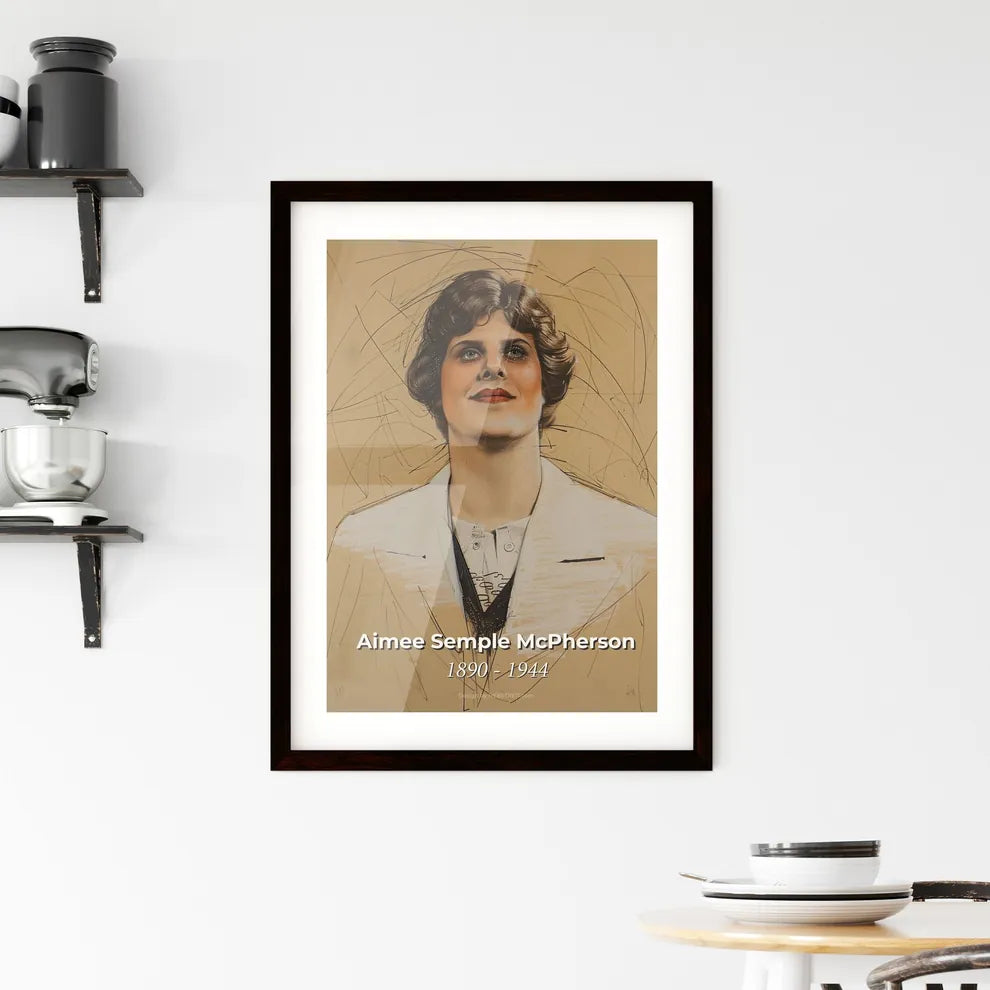 Enchanting Portrait of Aimee Se Framed Print