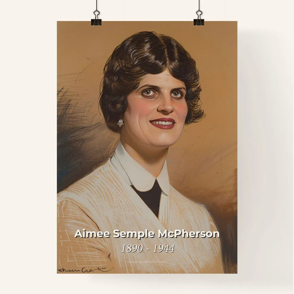 Radiant Aimee Semple McPherson Poster