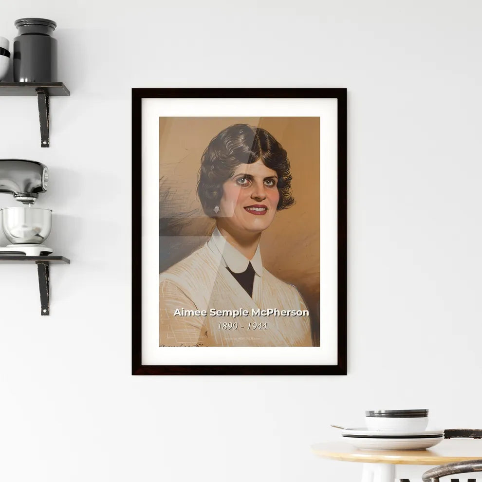 Radiant Aimee Semple McPherson Framed Print