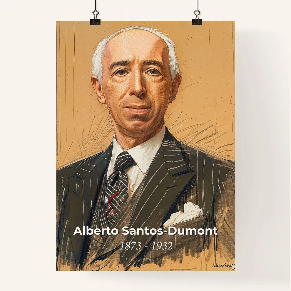 Exquisite Portrait of Alberto Santos Poster
