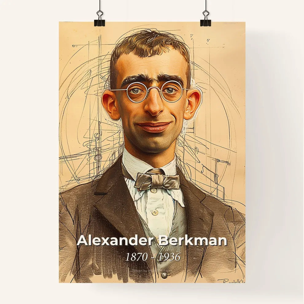 Passionate Portrait of Alexander Berkman Poster