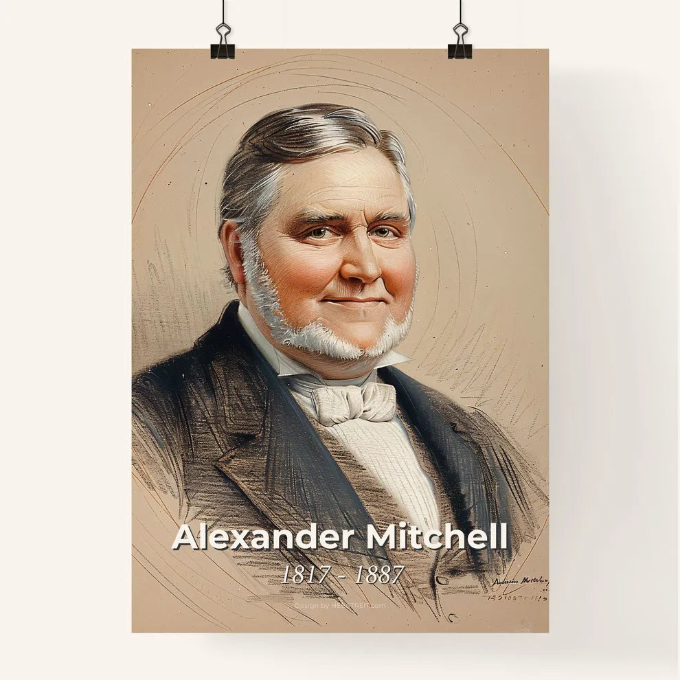 Radiant Portrait of Alexander Mitchell Poster