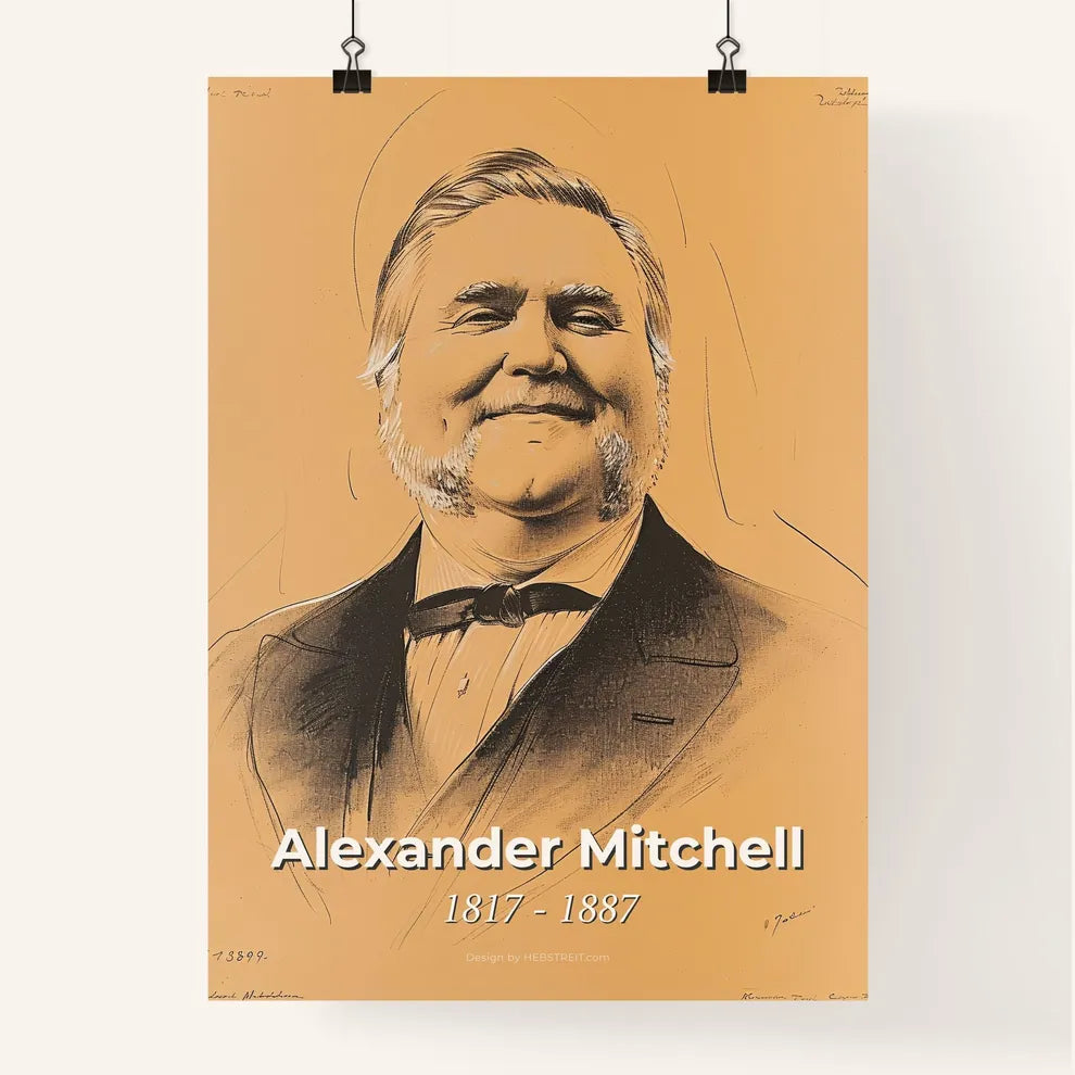 Stunning Contemporary Portrait of Alexander Mitchell Poster