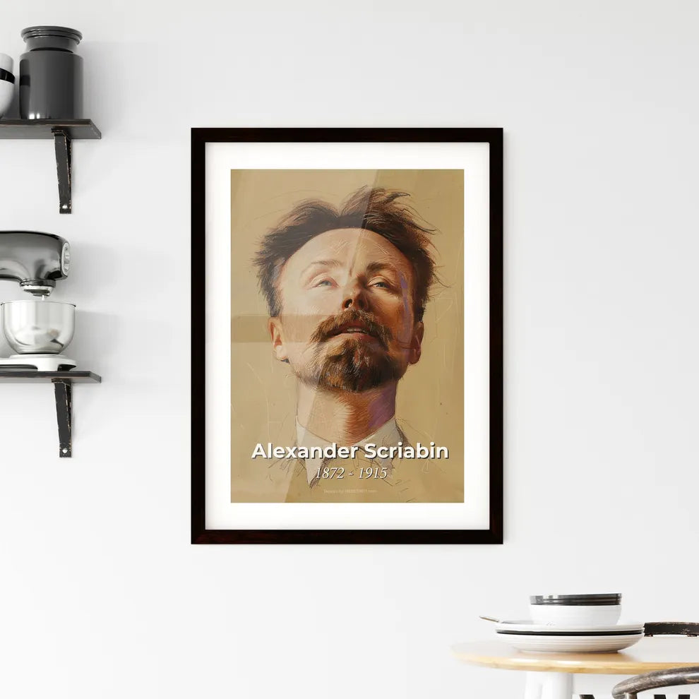 Elegant Portrait of Alexander Scriabin Hangings