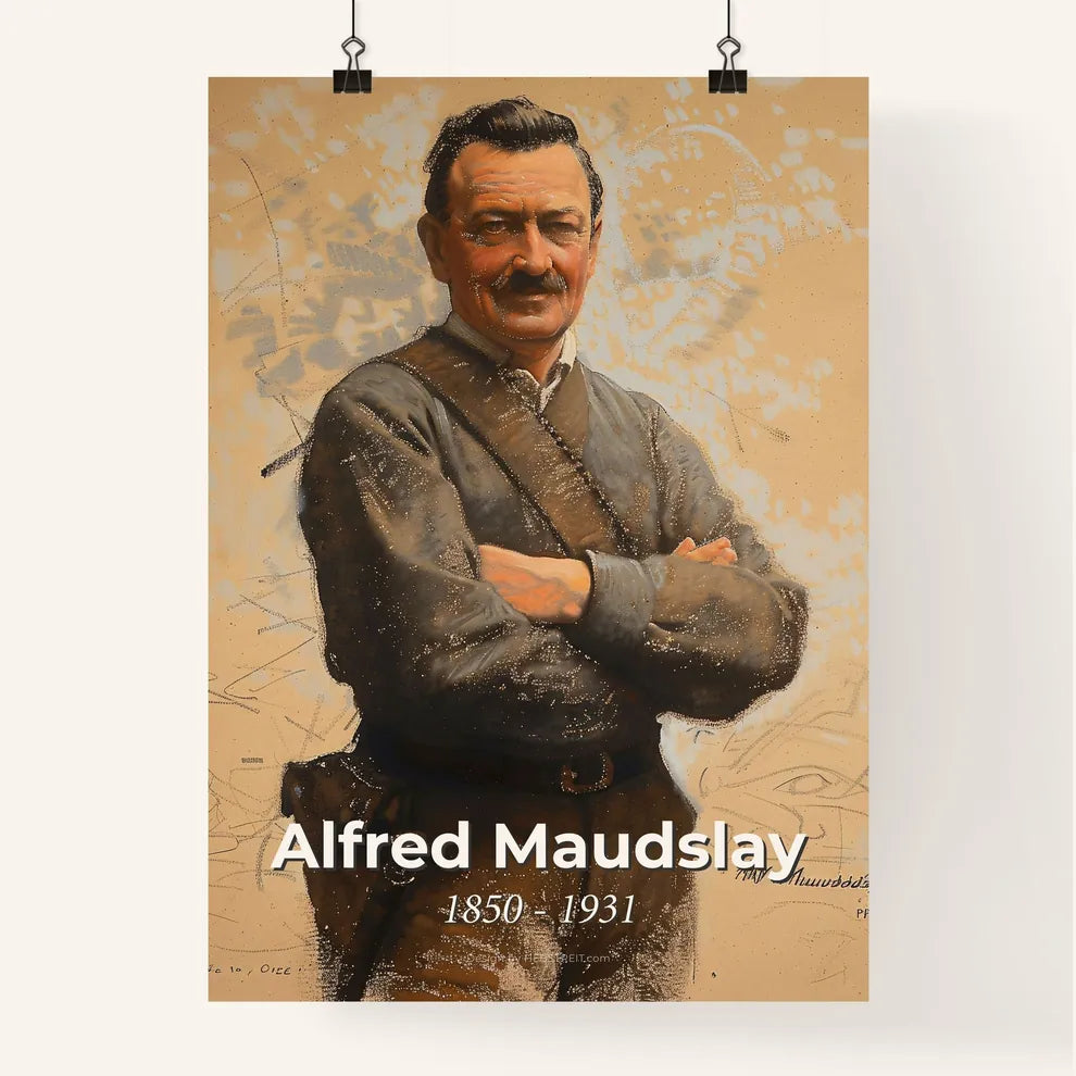 Radiant Portrait of Alfred Maudslay Poster