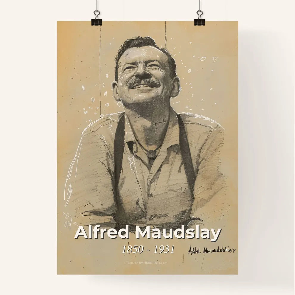 Alfred Maudslay Poster