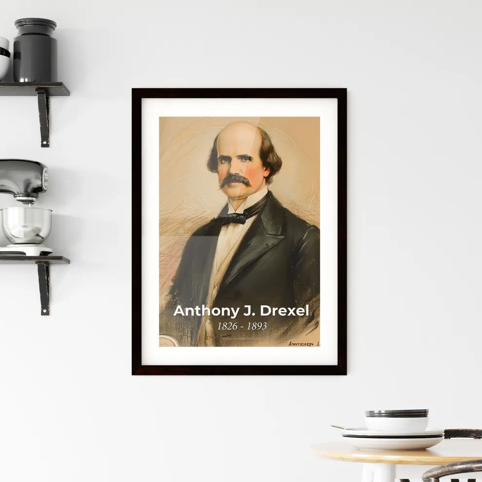 Elegant Portrait of Anthon Framed Print