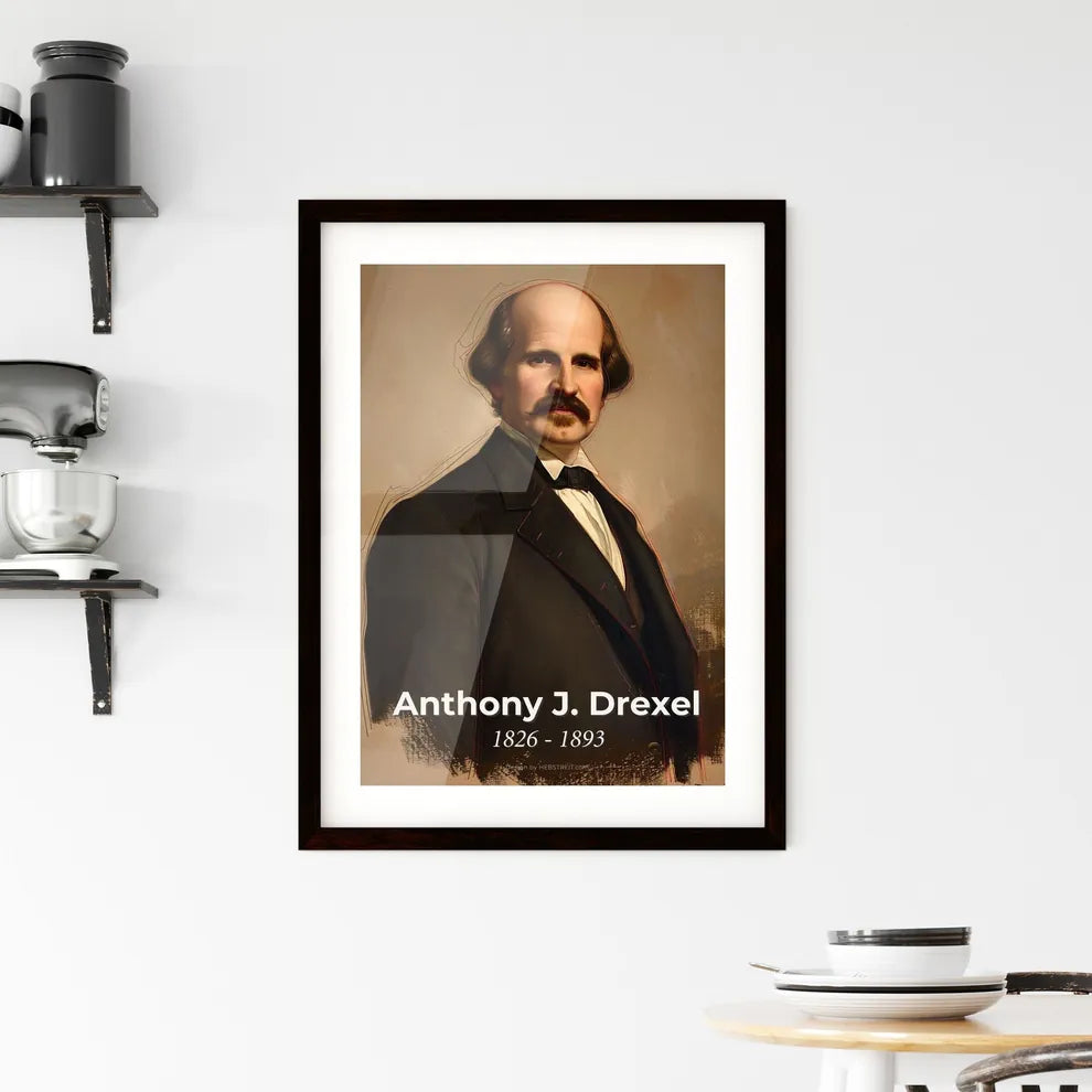 Elegant Portrait of Anthony J. Drexel Hangings