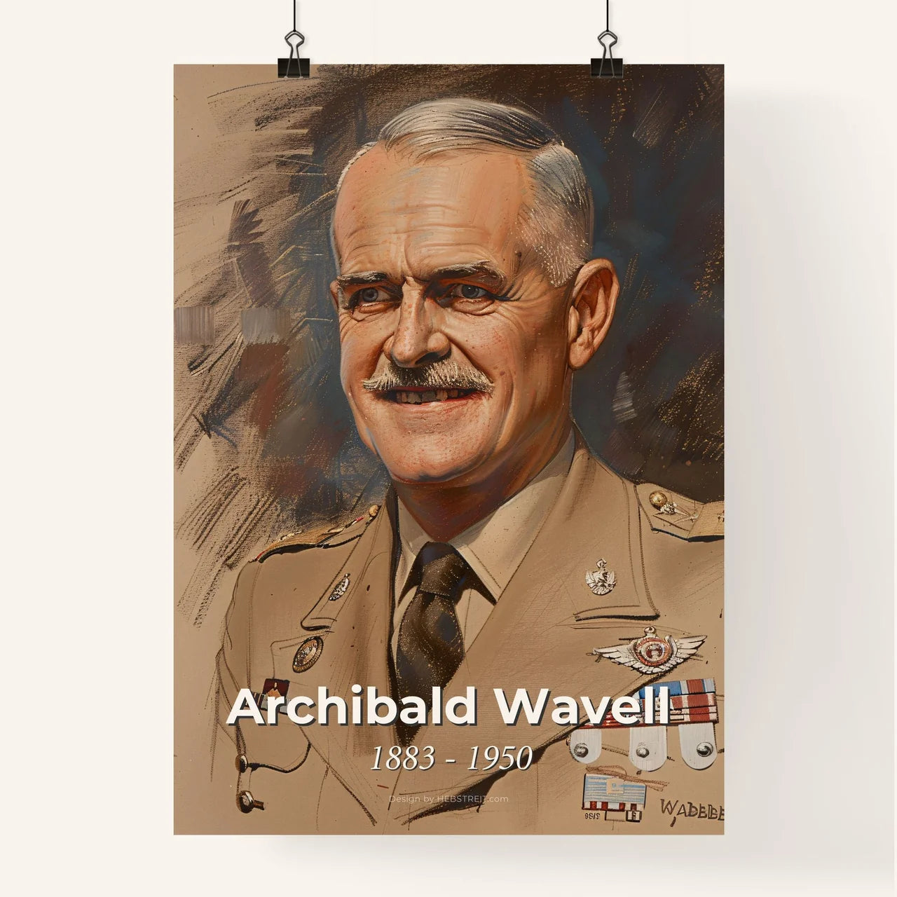 Archibald Wavell Poster