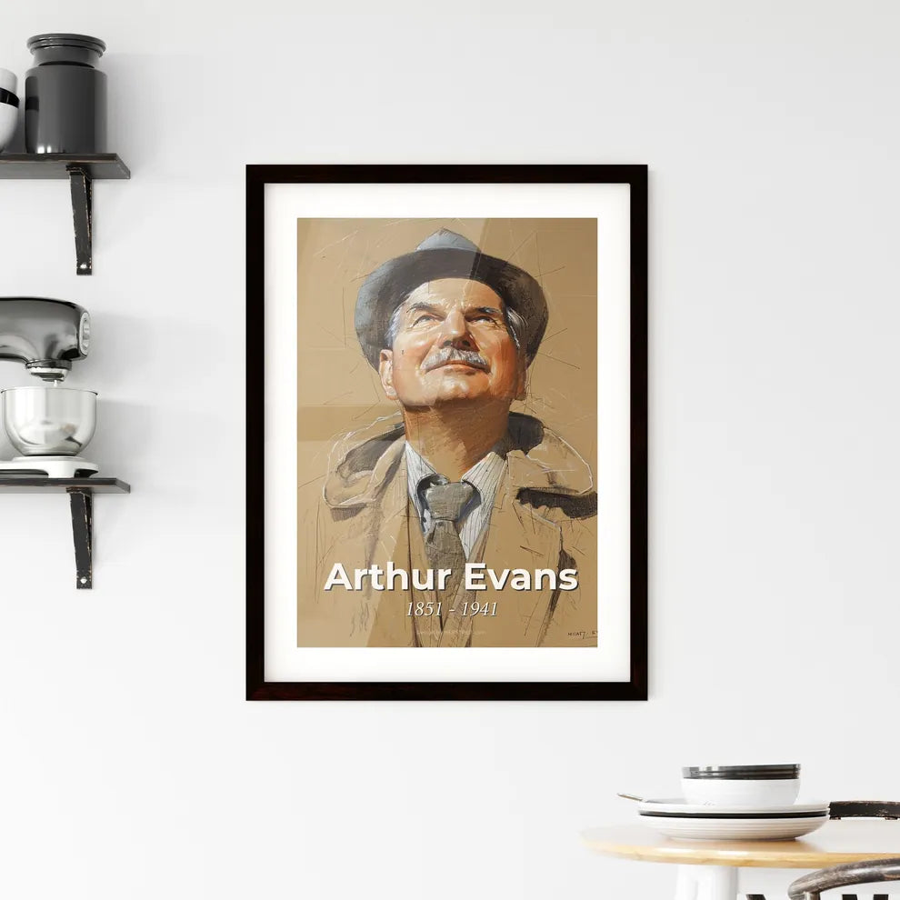 Elegant Portrait of Arthur Evans Hangings