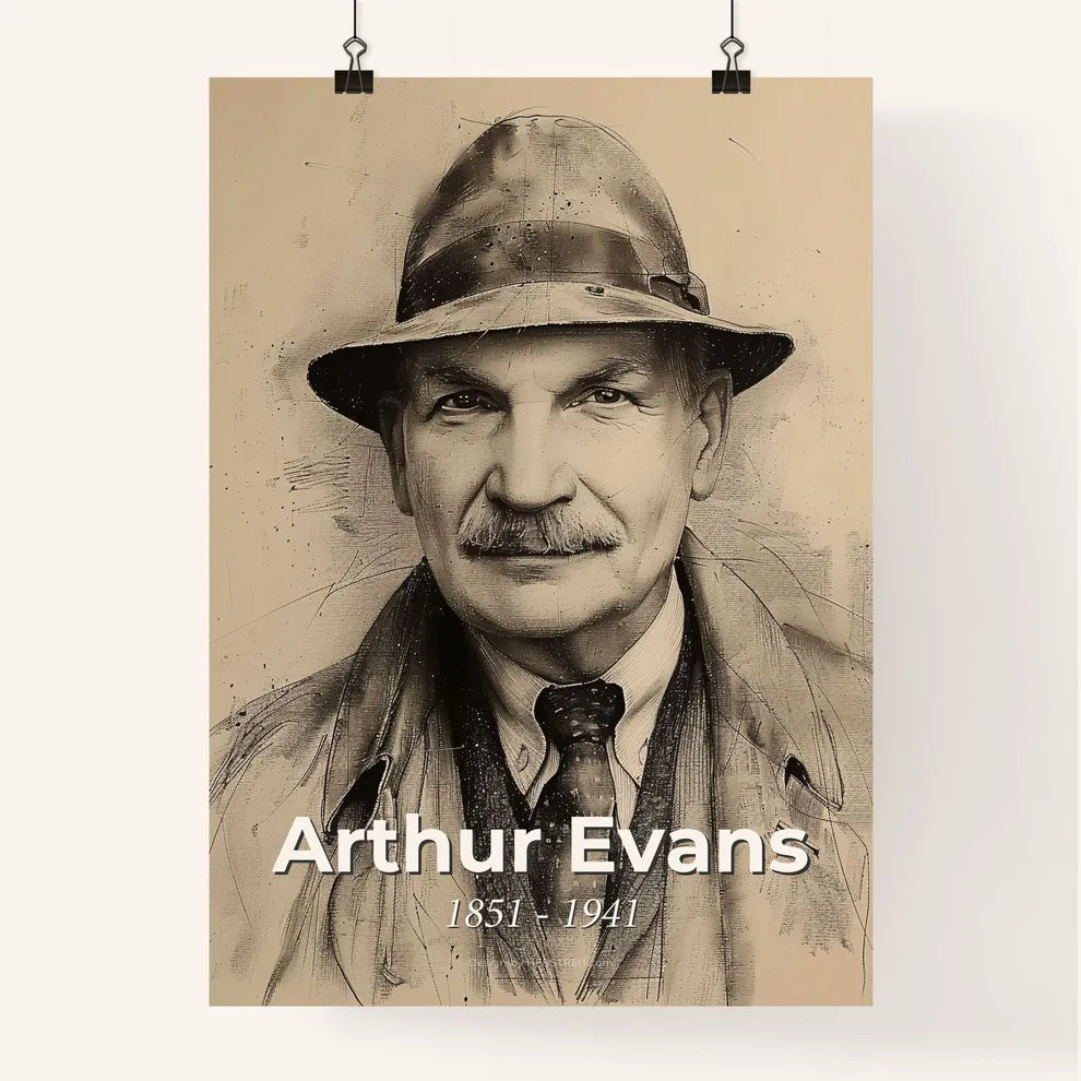 Radiant Portrait of Arthur Evans Poster