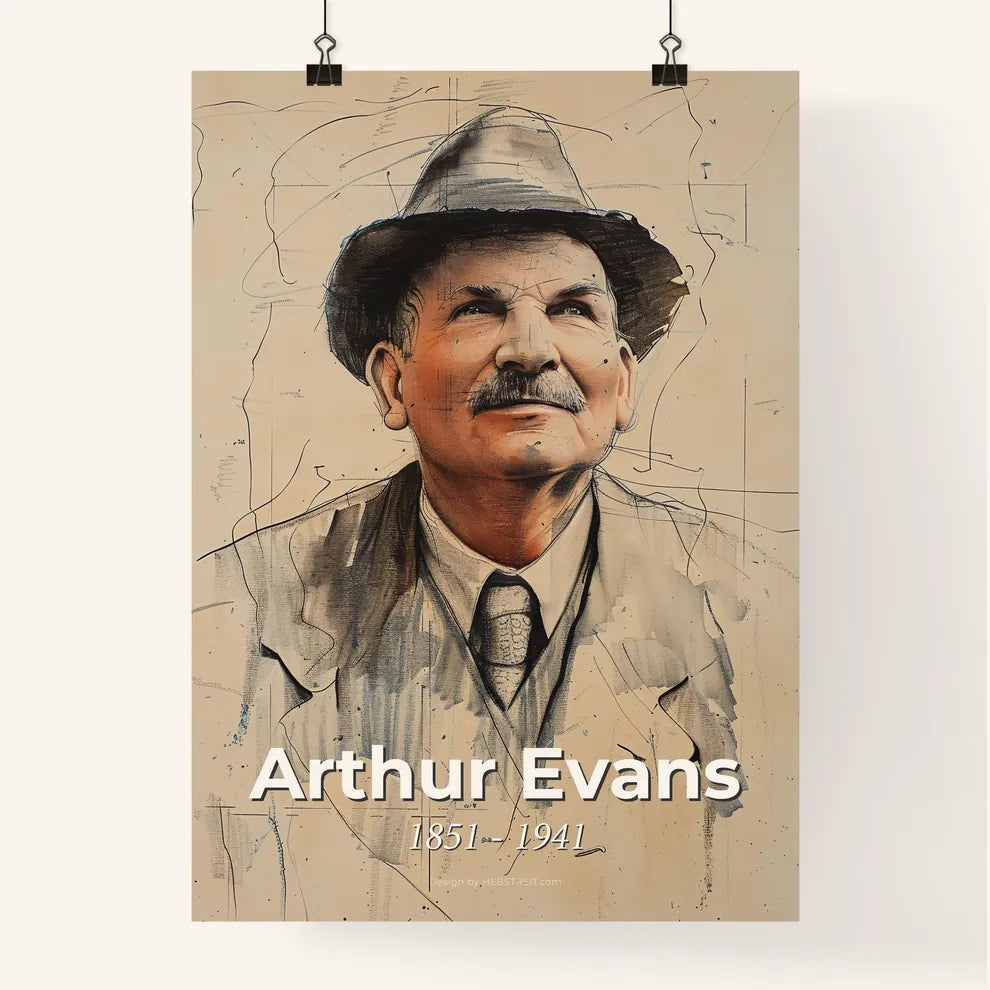 Radiant Portrait of Arthur Evans Poster