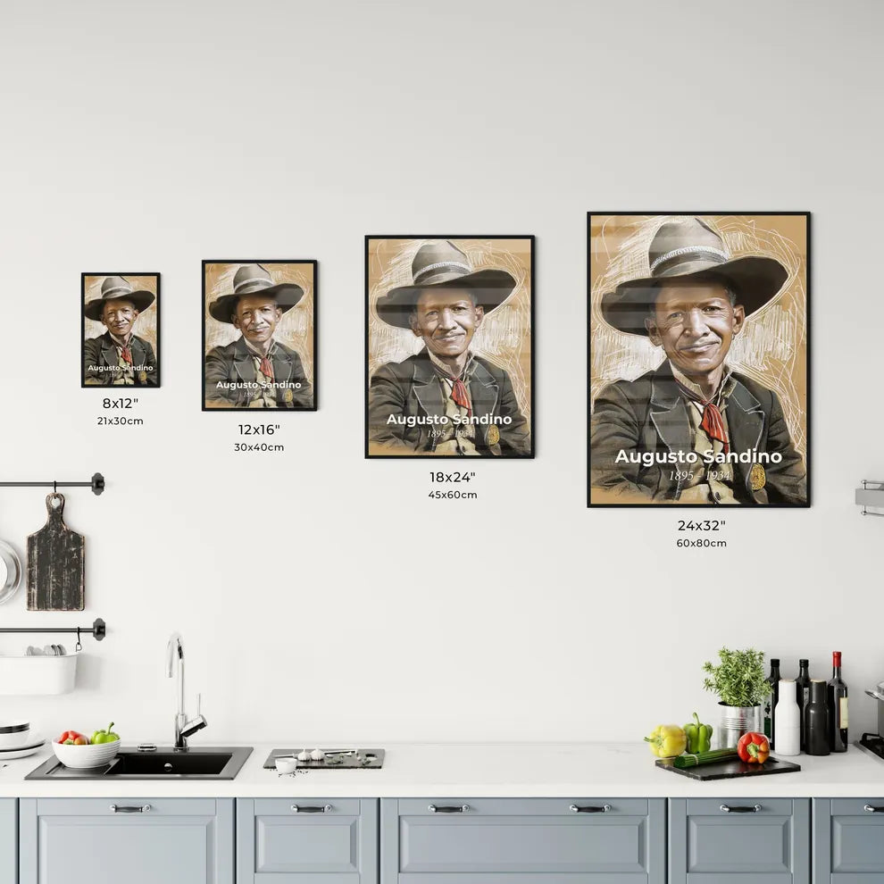 Smiling Augusto Sandino Size Chart