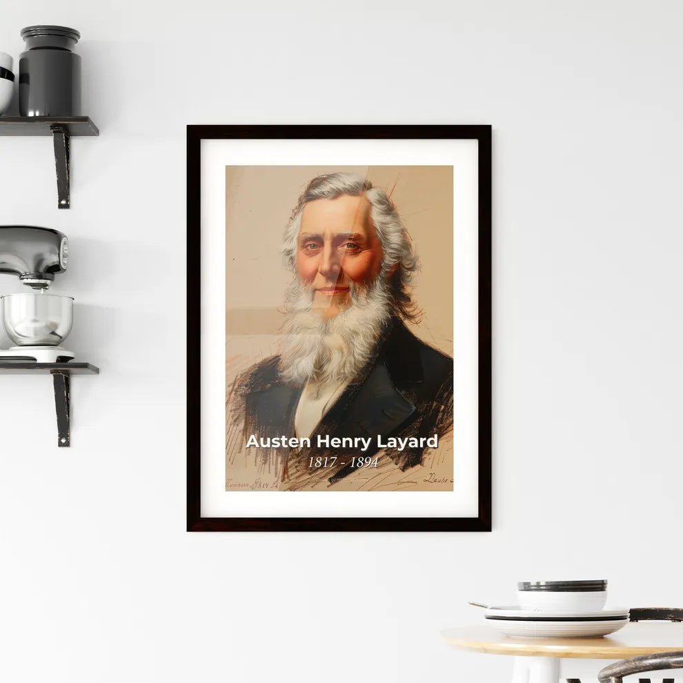 Elegant Portrait of Austen Henry Layard Hangings