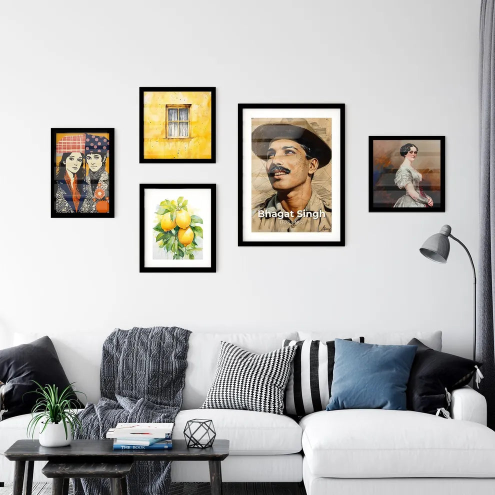 Radiant Tribute to Bhagat Singh Wall Art