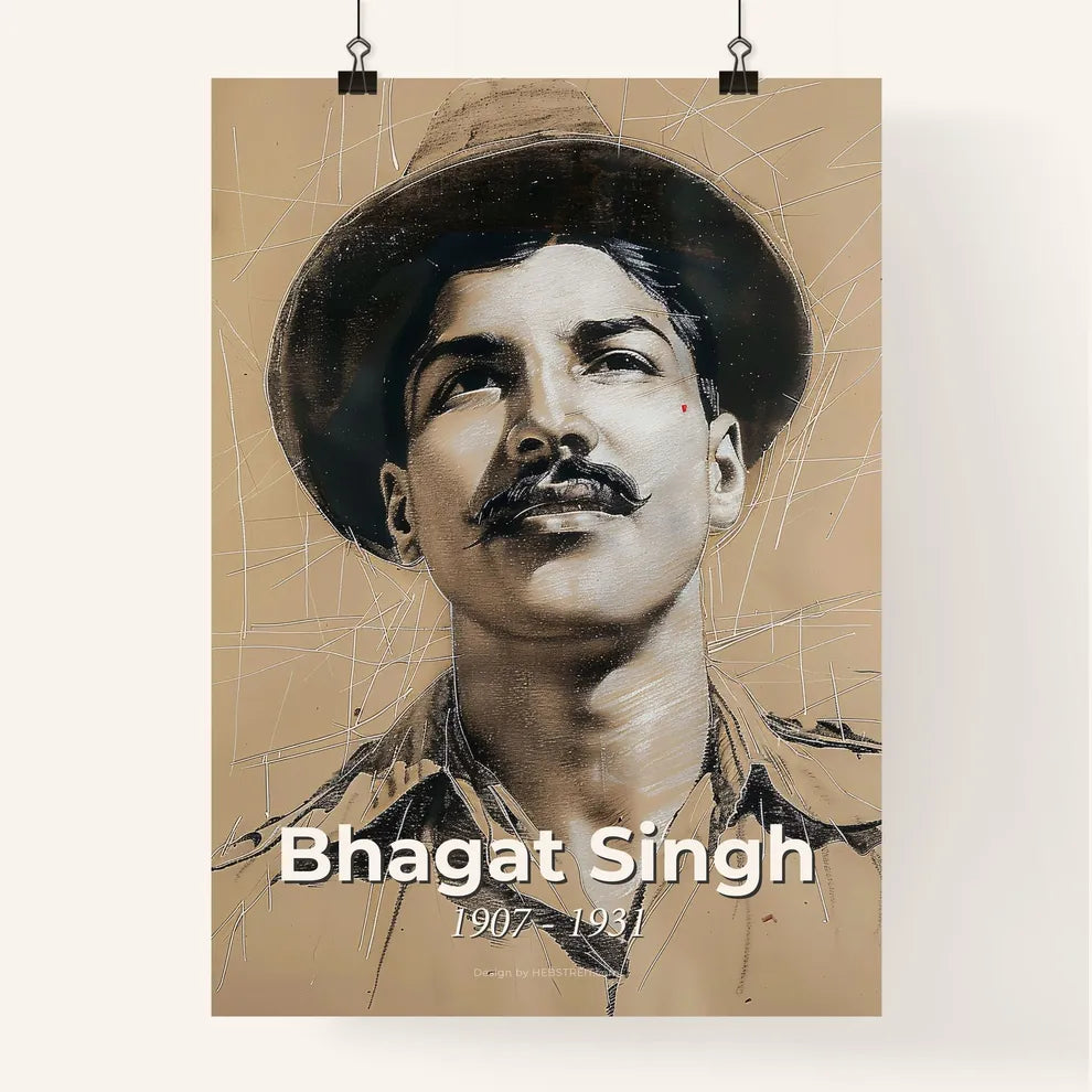 Stunning Bhagat Singh Poster