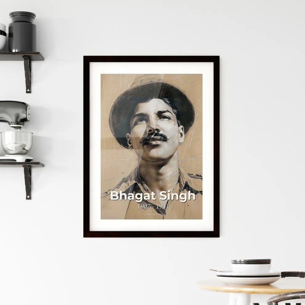 Stunning Bhagat Singh Framed Print