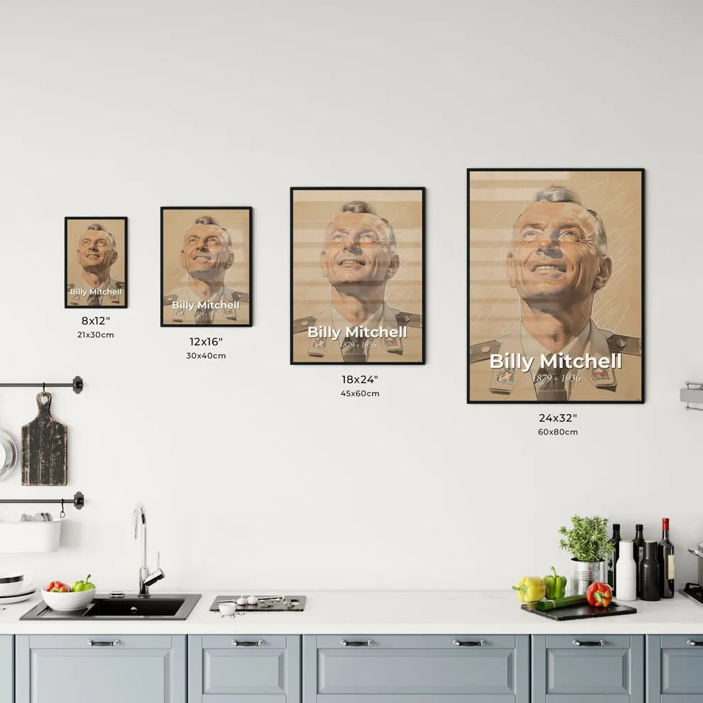 Dynamic Portrait of Billy Mitchell Size Chart