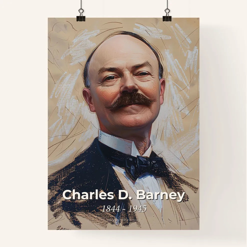 Elegant Portrait of Charles D. Barney Poster