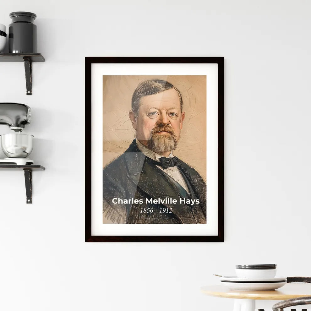 Charming Portrait of Charles Melville Hays Hangings