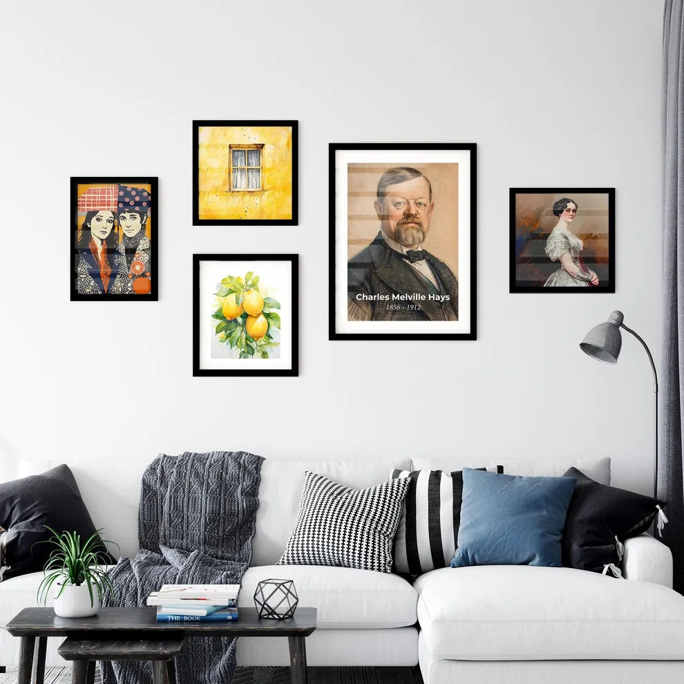 Charming Portrait of Charles Melville Hays Wall Art