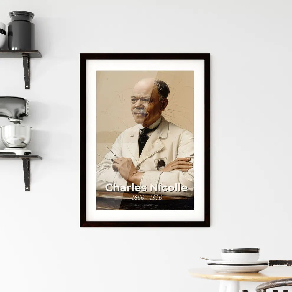 Elegant Portrait of Charles Nicolle Hangings