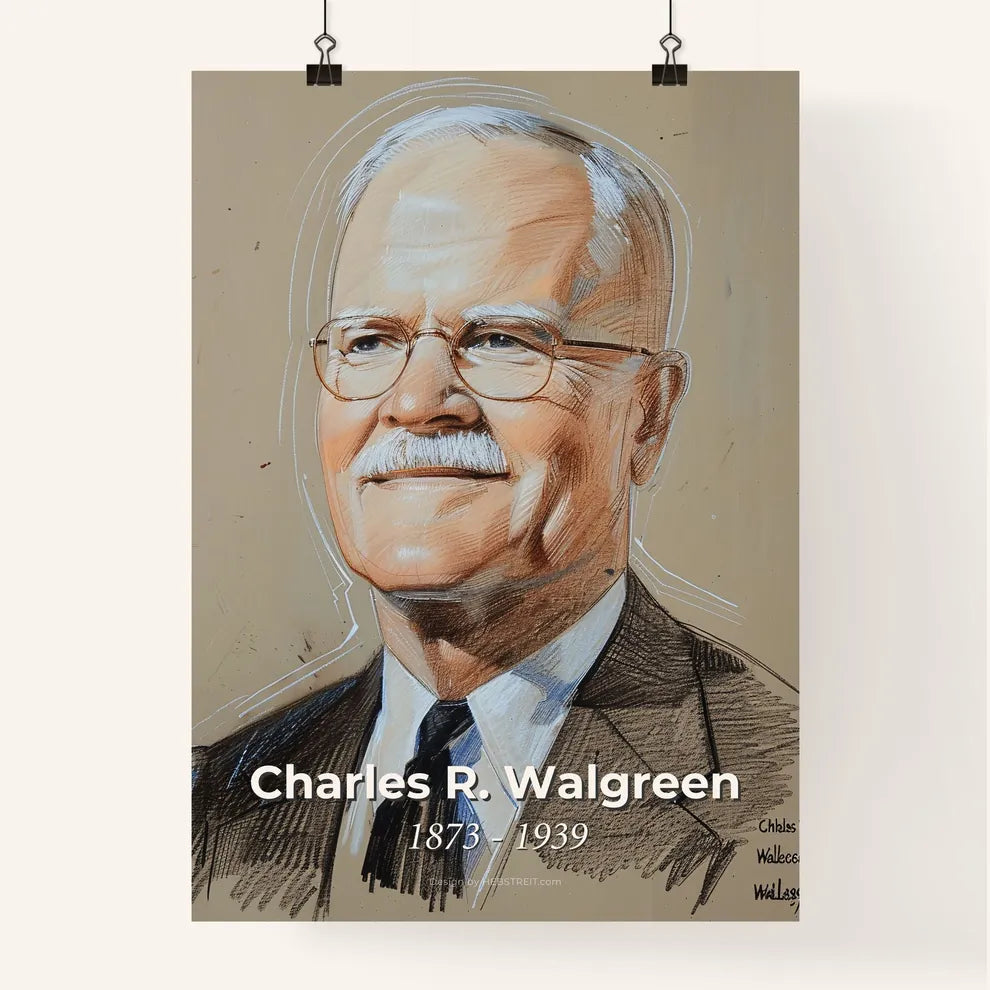 Dynamic Portrait of Charles R. Walgreen Poster