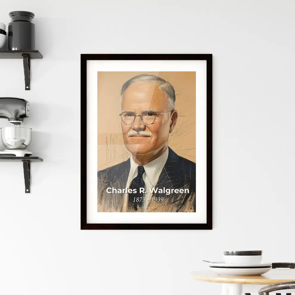 Elegant Portrait of Charles R. Walgreen Hangings