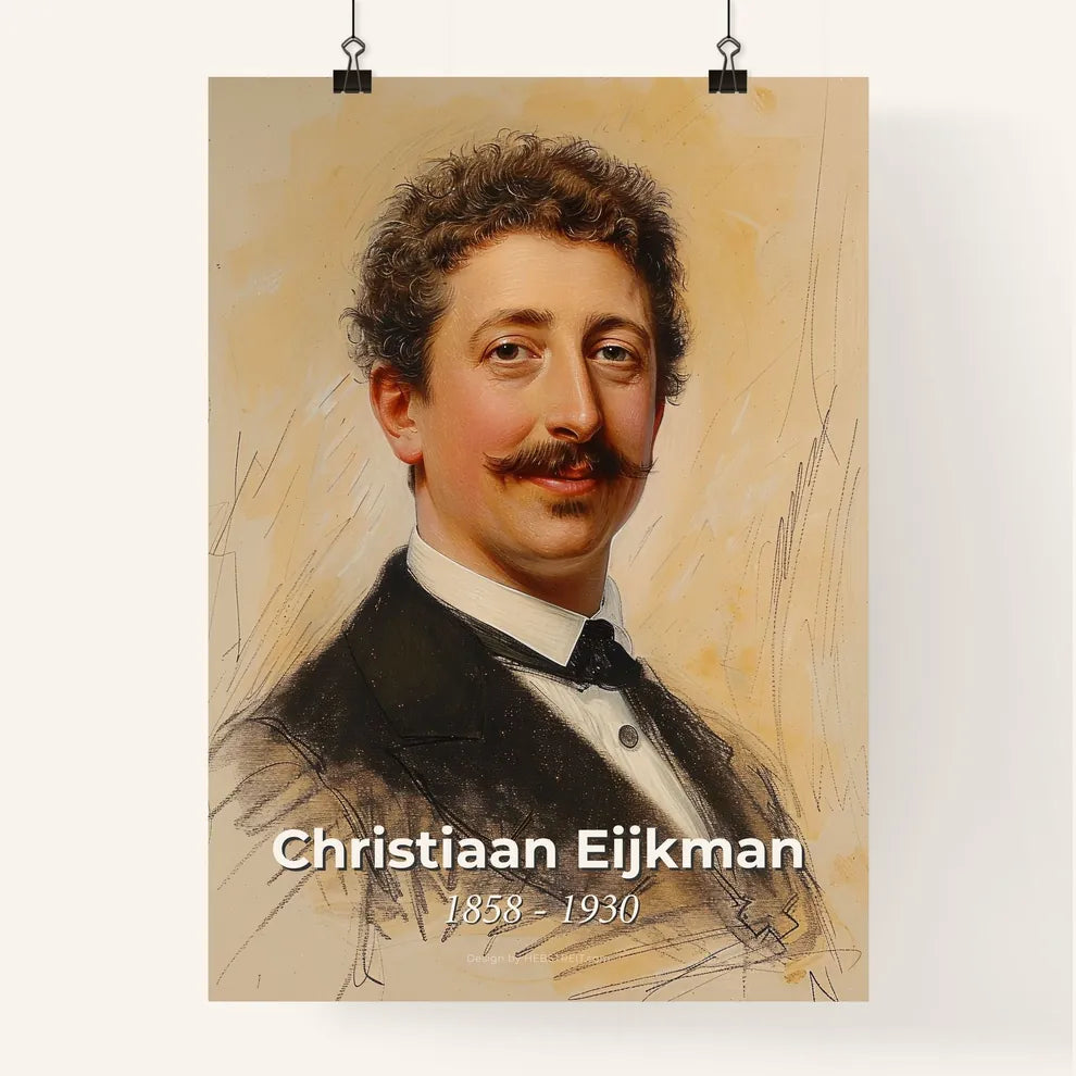 Elegant Portrait of Christiaan Eijkman Poster
