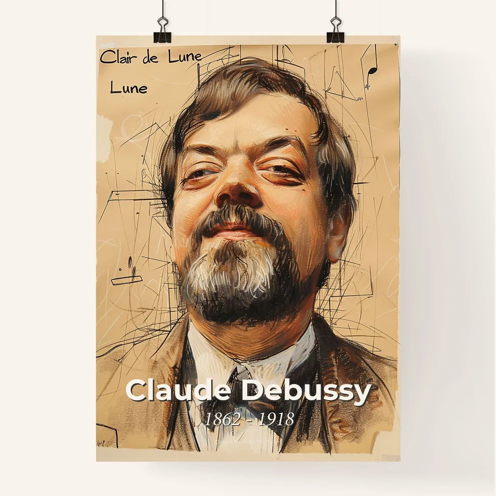 Captivating Claude Debussy Poster