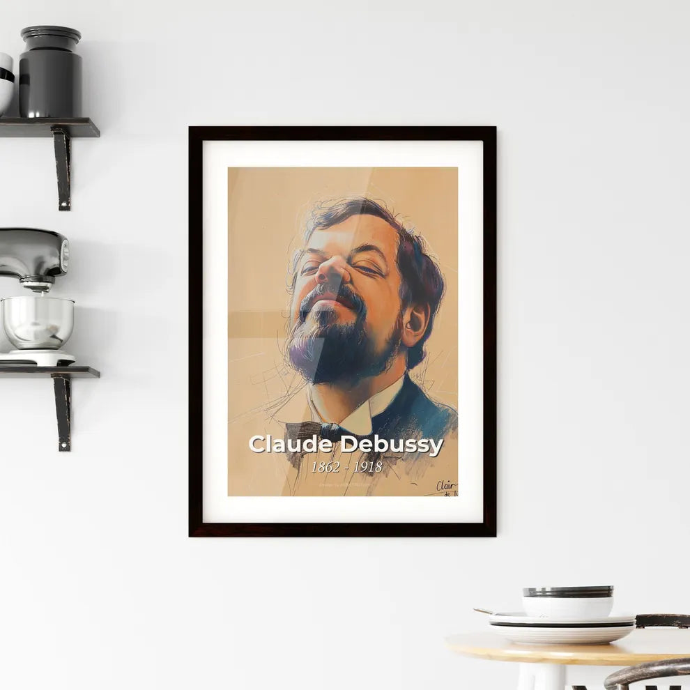 Captivating Portrait of Claude Debussy Hangings