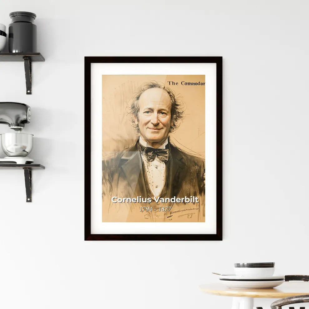 Radiant Portrait of Cornelius Vanderbilt Hangings