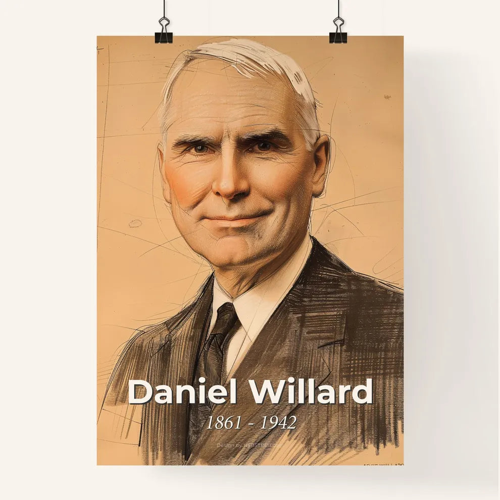 Captivating Portrait of Daniel Willard Poster