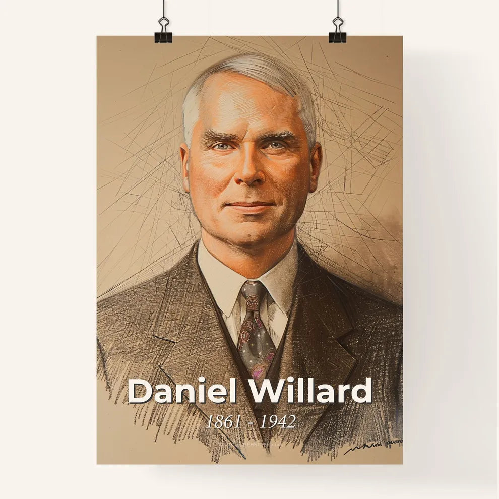 Elegant Portrait of Daniel Willard Poster