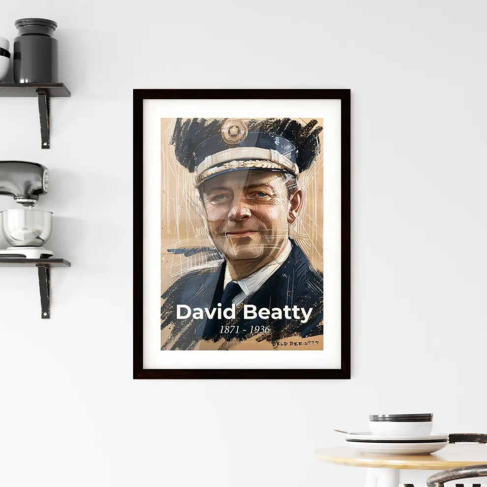 Elegant Portrait of Admiral David Beatty Hangings